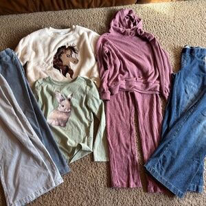 8 piece lot of Girls size 7 H&M fall/Winter clothes